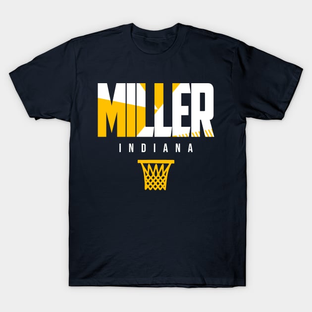 Miller Indiana Basketball T-Shirt by funandgames